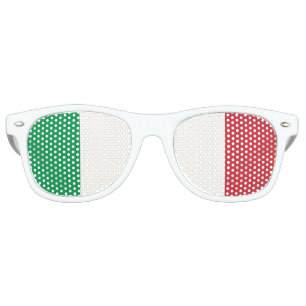 The Italian tricolour   Flag of Italy Retro Sunglasses