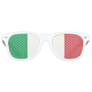 The Italian tricolour   Flag of Italy Retro Sunglasses