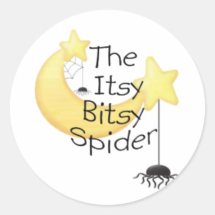The itsy Bitsy Spider Classic Round Sticker
