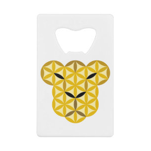 The jaguar cub Of Life - Sacred Animal - 01. Credit Card Bottle Opener