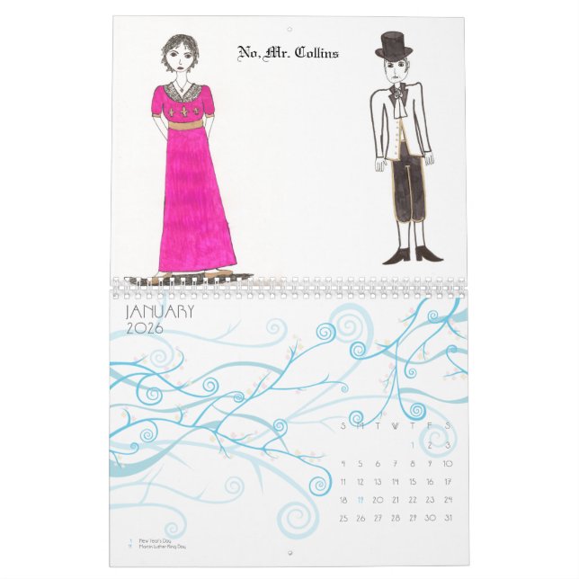 The Jane Austen Art Calendar (Jan 2026)