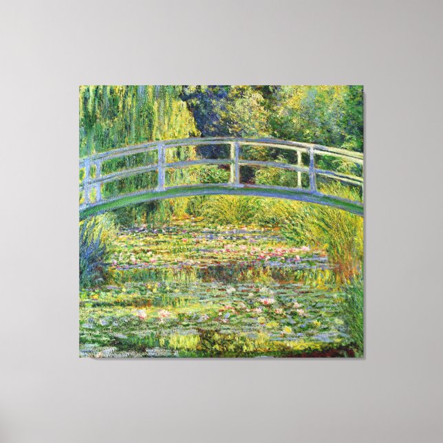 The Japanese Bridge - Claude Monet Canvas Print (Front)