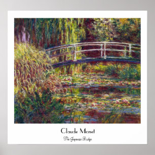 The Japanese Bridge Claude Monet cool, old, master Poster