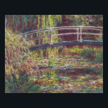 The Japanese Bridge Claude Monet  painting vibrant Faux Canvas Print<br><div class="desc">The Japanese Bridge Claude Monet painting vibrant Faux Canvas Print</div>
