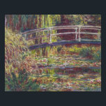 The Japanese Bridge Claude Monet  painting vibrant Faux Canvas Print<br><div class="desc">The Japanese Bridge Claude Monet painting vibrant Faux Canvas Print</div>