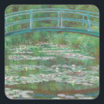 The Japanese bridge Claude Monet Square Sticker<br><div class="desc">Claude Monet the Japanese bridge ArtistClaude MonetArtist InfoFrench, 1840 - 1926TitleThe Japanese FootbridgeDated1899Mediumoil on canvasClassificationPaintingDimensionsoverall: 81.3 x 101.6 cm (32 x 40 in.) framed: 101 x 120.7 x 7.6 cm (39 3/4 x 47 1/2 x 3 in.)CreditGift of Victoria Nebeker Coberly, in memory of her son John W. Mudd, and...</div>