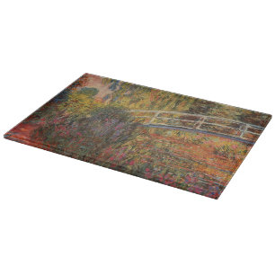 The Japanese Bridge or The Lily Pond   Landscap Cutting Board