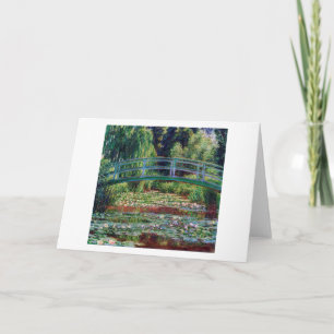 The Japanese Bridge (Water-Lily Pond), Monet Card