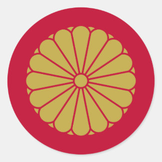 the Japanese Emperor, Japan Classic Round Sticker