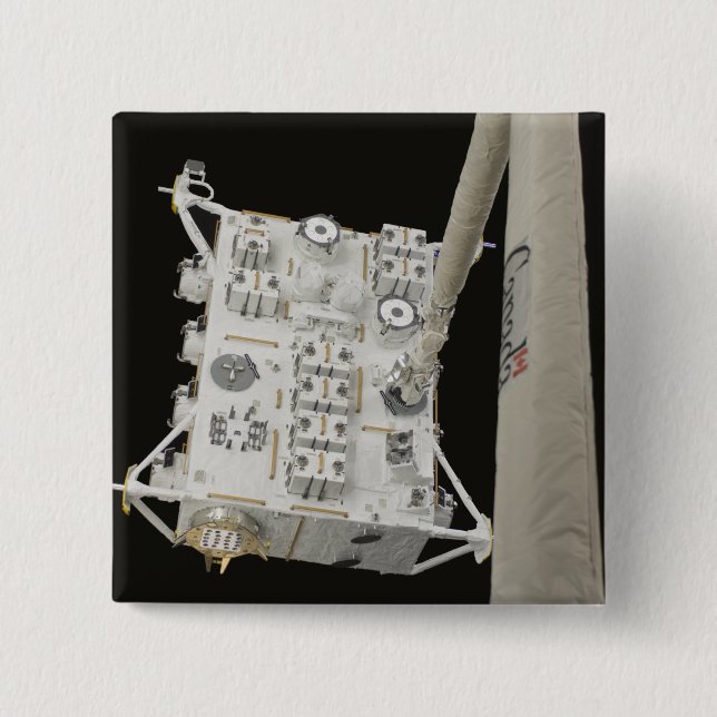 The Japanese Experiment Module Exposed Facility 2 Inch Square Button (Front)