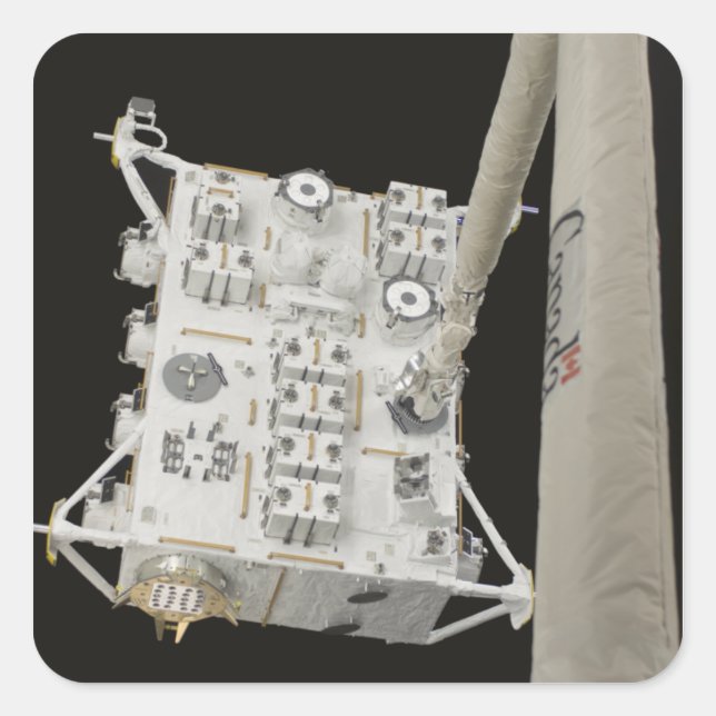 The Japanese Experiment Module Exposed Facility 2 Square Sticker (Front)