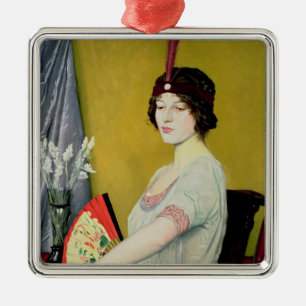 The Japanese Fan, 1914 Metal Ornament