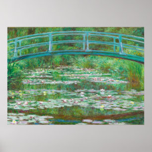 The Japanese Footbridge by Claude Monet Poster