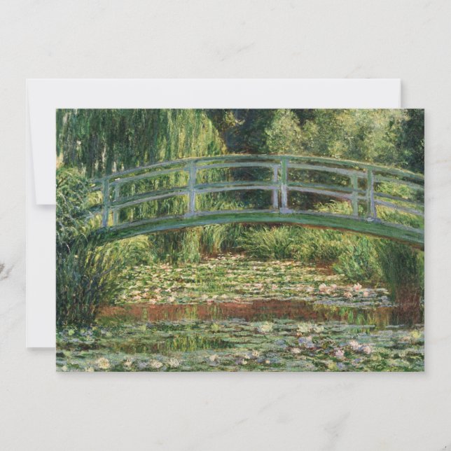 The Japanese Footbridge | Claude Monet Card (Front)