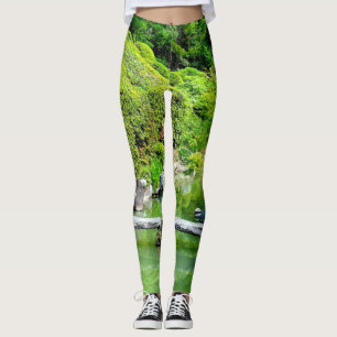 The Japanese Garden Creates Natural Coloured Leggings