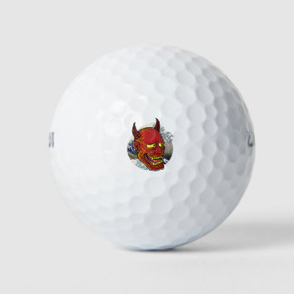 The Japanese Hannya Mask Golf Balls