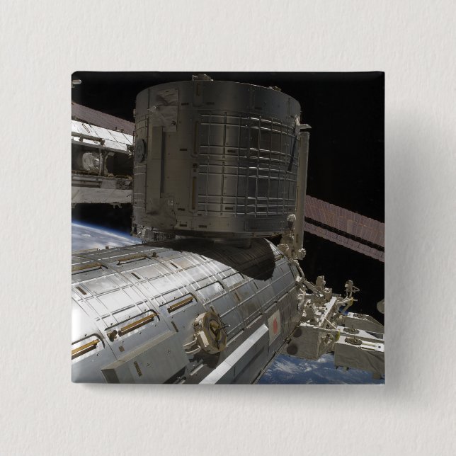 The Japanese Kibo complex 2 Inch Square Button (Front)