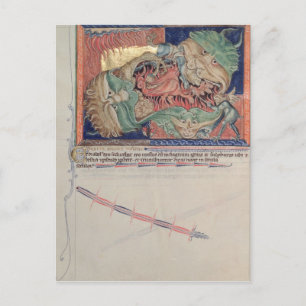 The jaws of Hell swallowing the red dragon Postcard