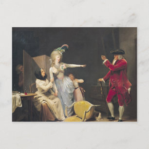 The Jealous Old Man, 1791 Postcard