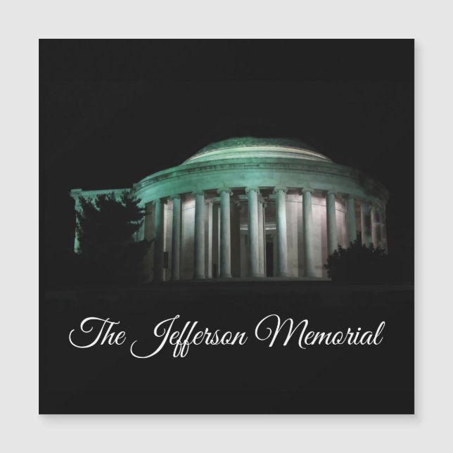 The Jefferson Memorial at night Magnet (Front)