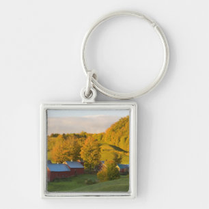 The Jenne Farm in Woodstock, Vermont. Fall. 2 Keychain