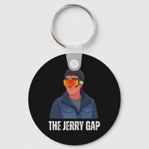 The Jerry Gap Skis Funny Skiing Joke Mountain Humo Keychain