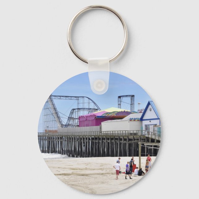 The Jersey Shore at Seaside Heights Keychain (Front)