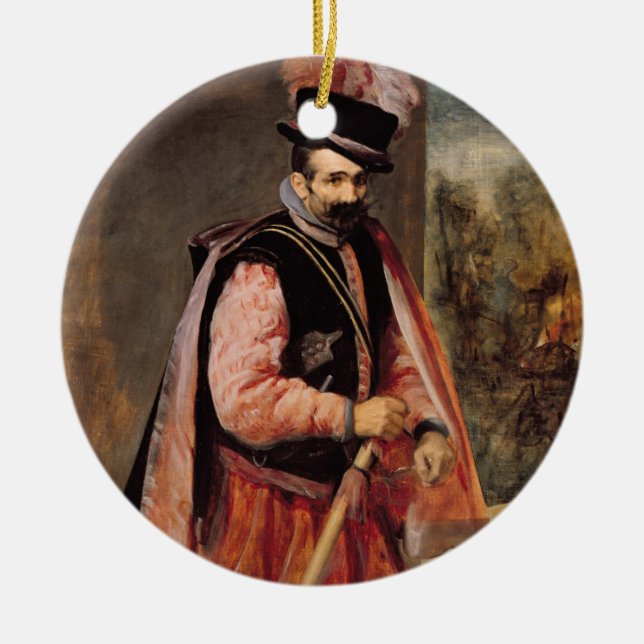 The Jester named 'Don Juan of Austria', c.1632/35 Ceramic Ornament (Front)