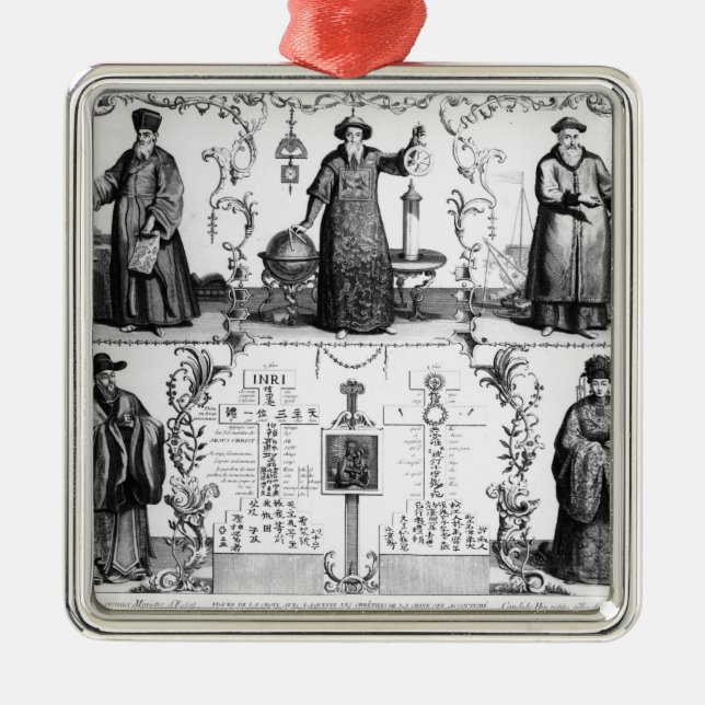 The Jesuits in China Metal Ornament (Front)