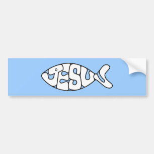 The Jesus Fish Sticker - All Colours!
