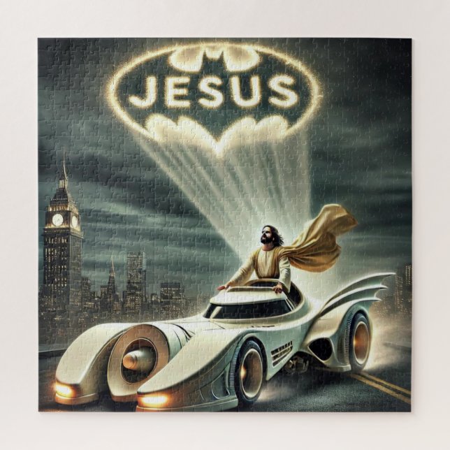The Jesusmobile: Saviour in the Night Jigsaw Puzzle (Vertical)