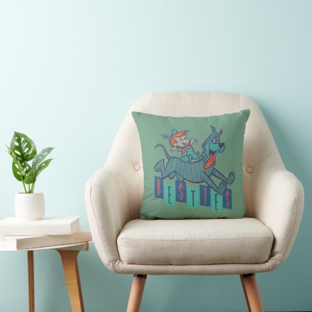 The Jetsons | Elroy & Astro Besties Throw Pillow (Chair)