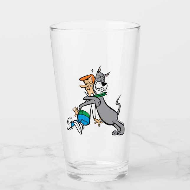The Jetsons | George & Astro Hug Glass (Front)