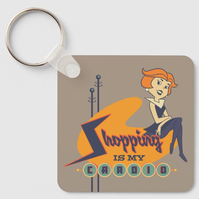 The Jetsons | Shopping is My Therapy Keychain (Front)