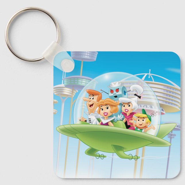 The Jetsons | The Family Flying Car Keychain (Front)