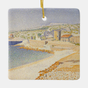 The Jetty at Cassis Ceramic Ornament