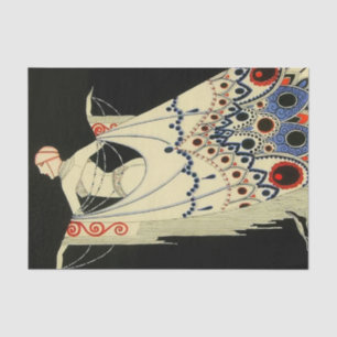 “The Jewelled Gown” Art Deco by Jose Carlos Tissue Paper