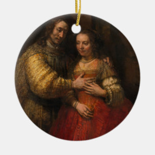 The Jewish Bride (by Rembrandt) Ceramic Ornament