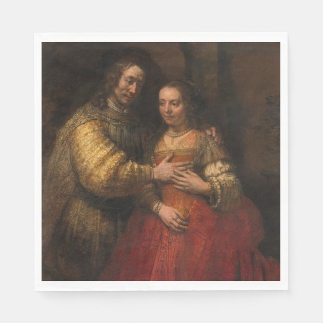 The Jewish Bride (by Rembrandt) Napkin (Front)