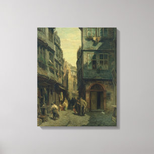 The Jewish Quarter in Frankfurt, 1883 Canvas Print