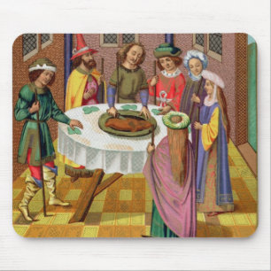 The Jews' Passover, facsimile of a 15th century mi Mouse Pad