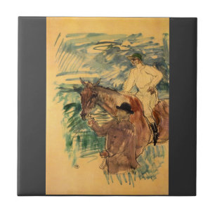 The Jockey 3 by Toulouse-Lautrec Tile