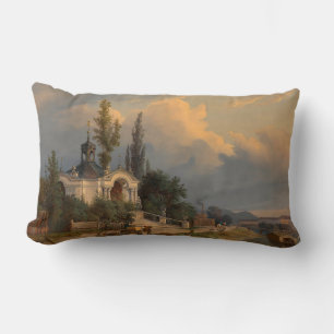 The Johannes Nepomuk Chapel on the Schanzel Lumbar Pillow