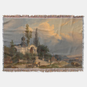 The Johannes Nepomuk Chapel on the Schanzel Throw Blanket