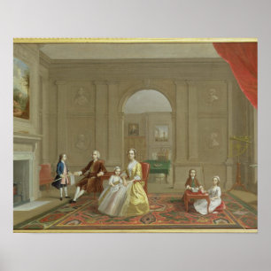 The John Bacon Family, c.1742-43 (oil on canvas) Poster