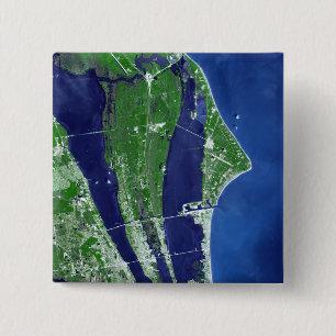 The John F Kennedy Space Centre 2 Inch Square Button