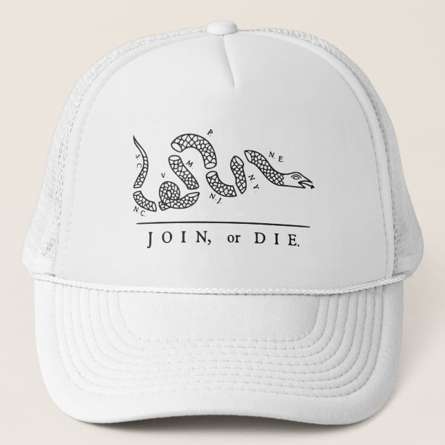 The Join or Die Trucker Hat (Front)