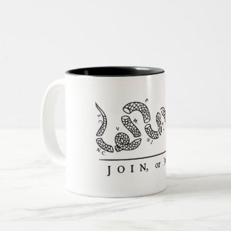 The Join or Die Two-Tone Coffee Mug