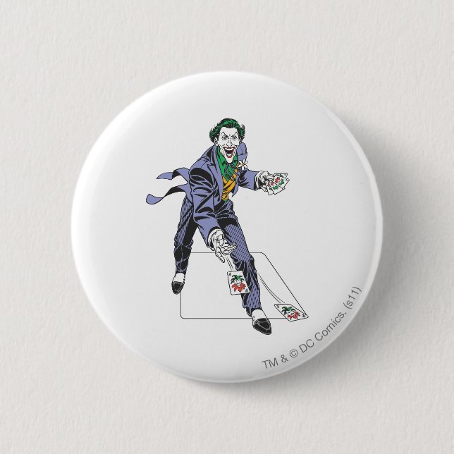 The Joker Casts Cards 2 Inch Round Button (Front)