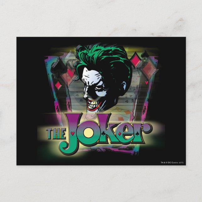 The Joker - Face and Logo Postcard (Front)